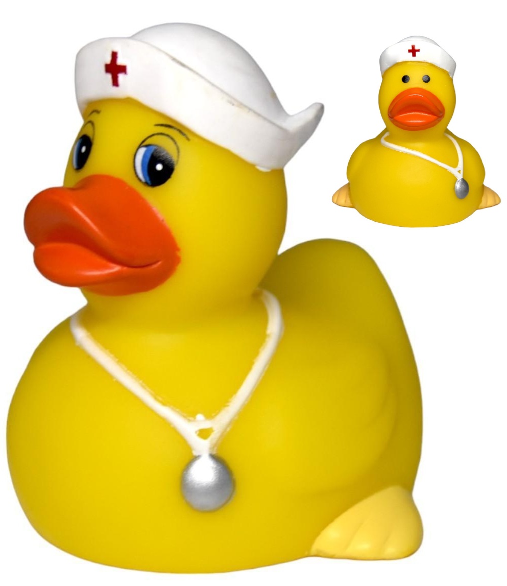 AD-0013 Rubber Caring Nurse Duck ©