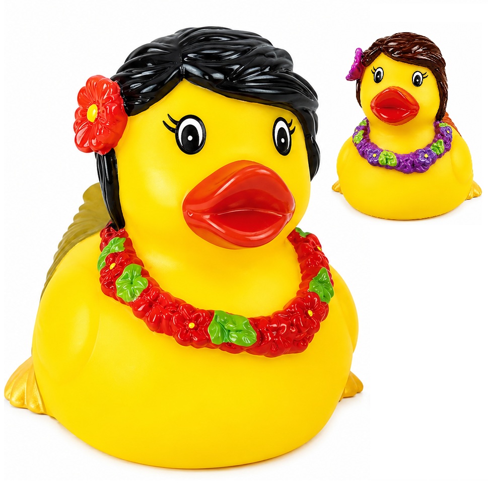 AD-0007 Rubber Hawaii Hula Duck ©