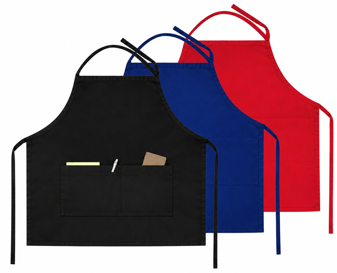 AO-0115 Nylon Apron with Adjustable Neck and Waist Ties