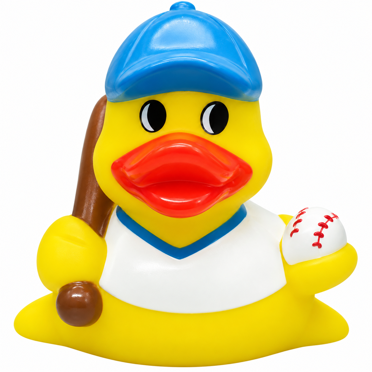 AD-1074   Mini Rubber Baseball Player Duck ©