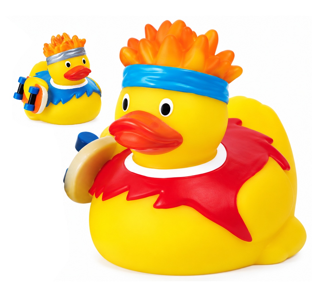 AD-1081 Rubber Skateboard Duck ©