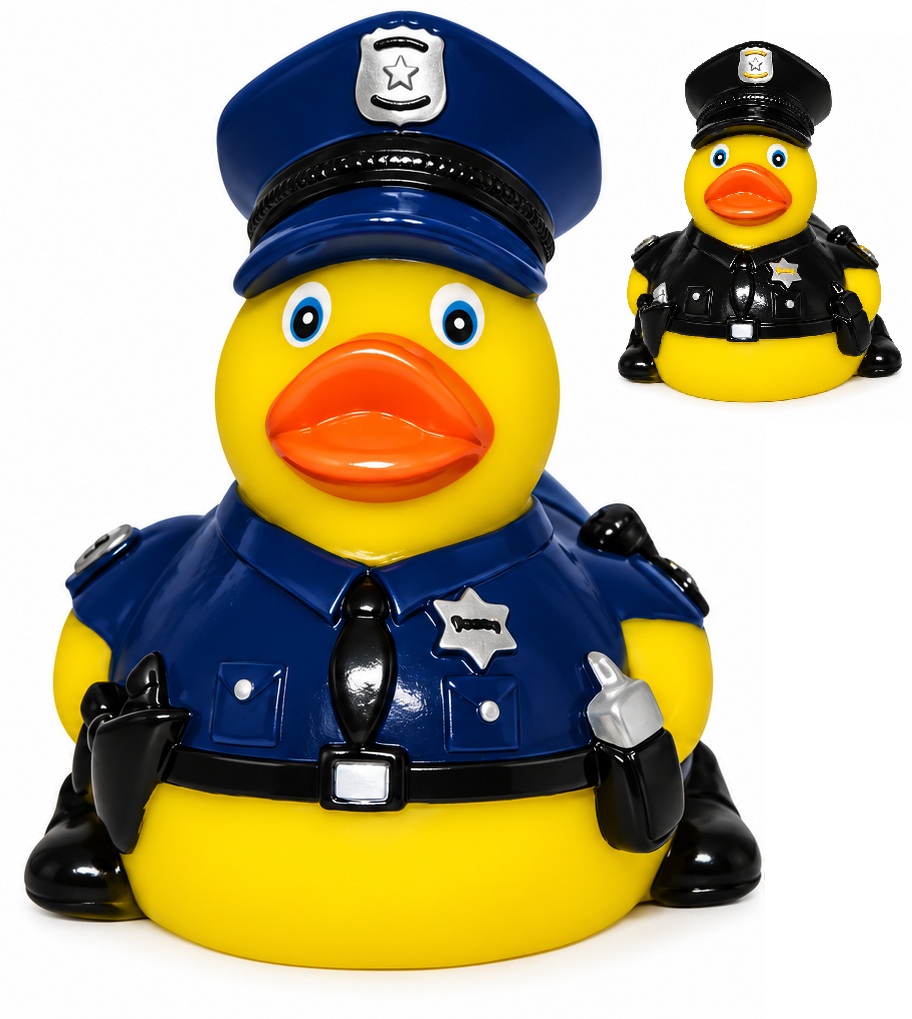 AD-8059 Rubber Heroic Police Duck ©