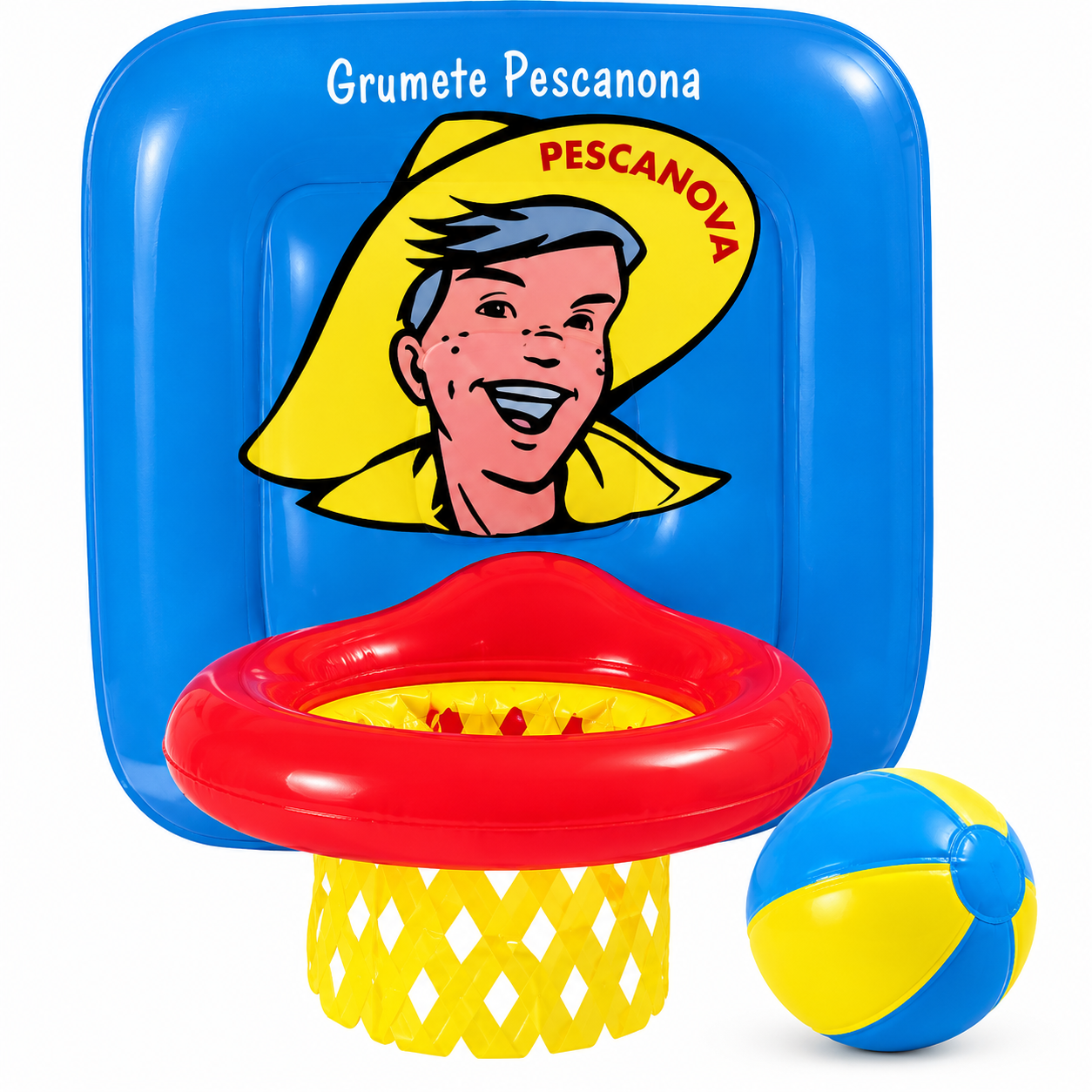  SB-1046 Basketball Game - 17 1/2" Backboard with Hoop and Ball