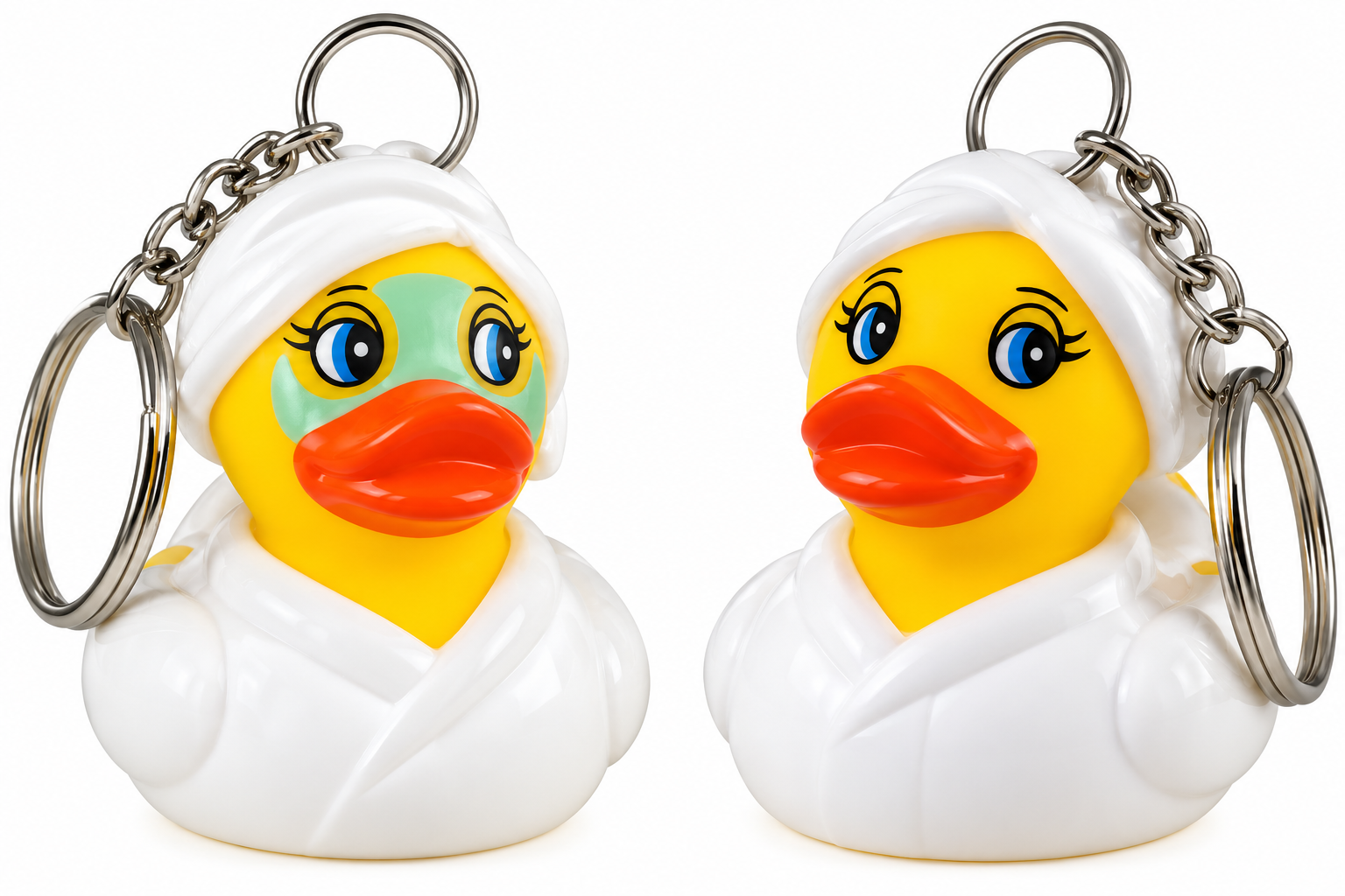 AD-0011K  Rubber Day Spa Duck Key Chain ©