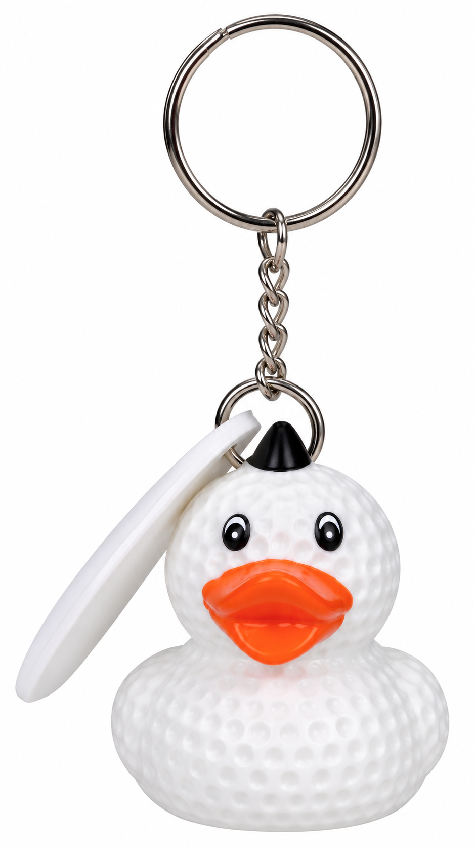 AD-5027K Rubber Golf Ball Duck Key Chain ©