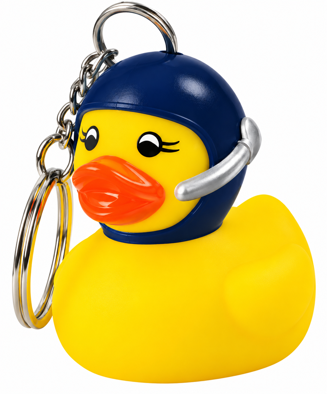 AD-1032K  Rubber Pilot Duck Key Chain ©